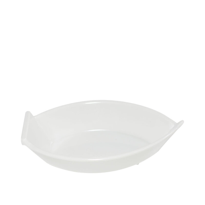 Beyaz Melamin Sandal Kase Orta 13,2 X7,5 Cm - 1