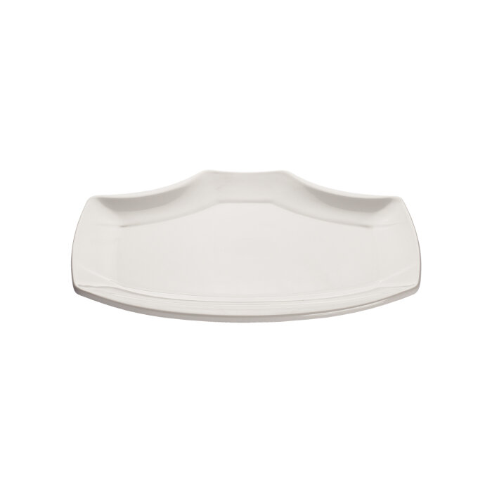 Beyaz Melamin Sunum Tabak 36X25 Cm - 1