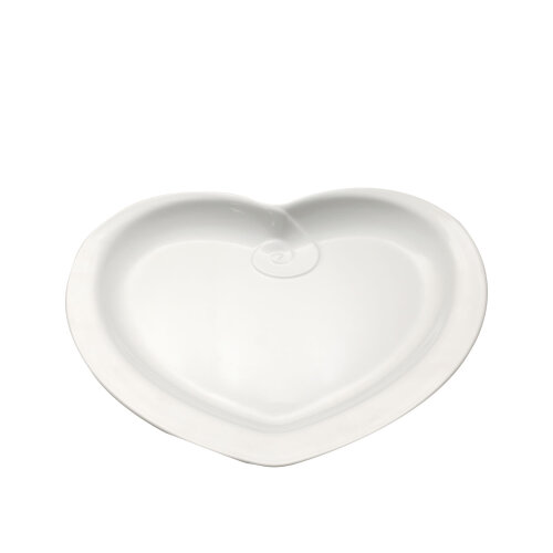 Beyaz Melamin Sunum Tabak Kalp 30 Cm - ULTRAFORM MELAMİN