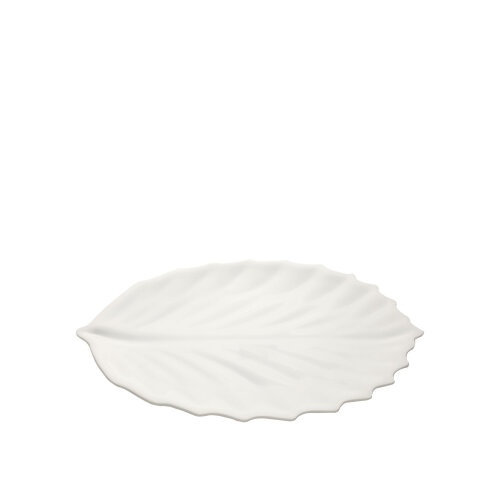 Beyaz Melamin Sunum Tabak Yaprak 42X30 Cm - ULTRAFORM MELAMİN