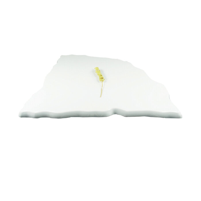 Beyaz Melamin Üçgen Büfe Aynası 45 - 1