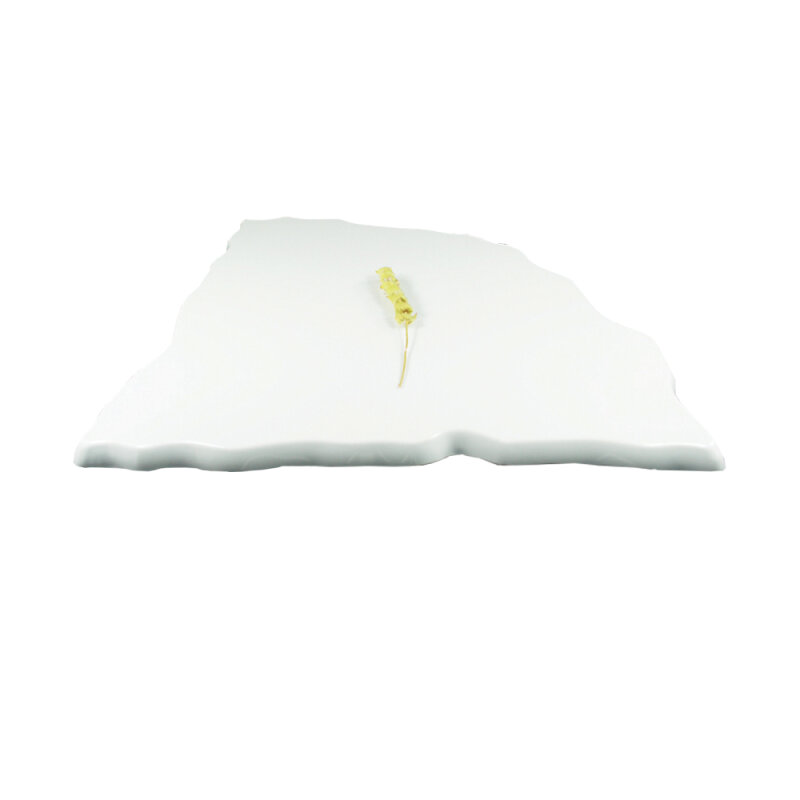 Beyaz Melamin Üçgen Büfe Aynası 45 - 1