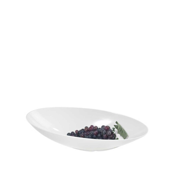 Beyaz Melamin Uzun Açılı Kase 51X25X15,5 Cm(Hb798) - 2