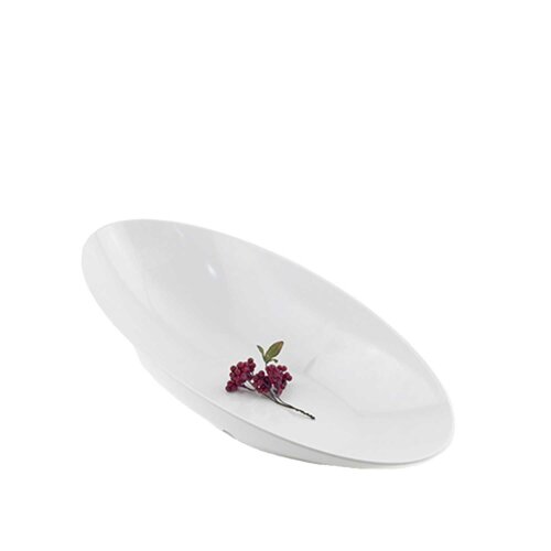 Beyaz Melamin Uzun Açılı Kase 51X25X15,5 Cm(Hb798) - 4