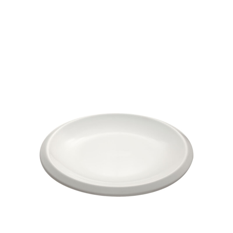 Beyaz Melamin Yuvarlak Tabak 34 Cm - 1