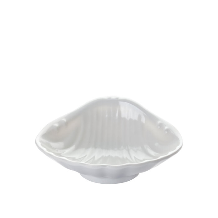 Beyaz Melanin Midye Sunum Kase 12 Cm - 1