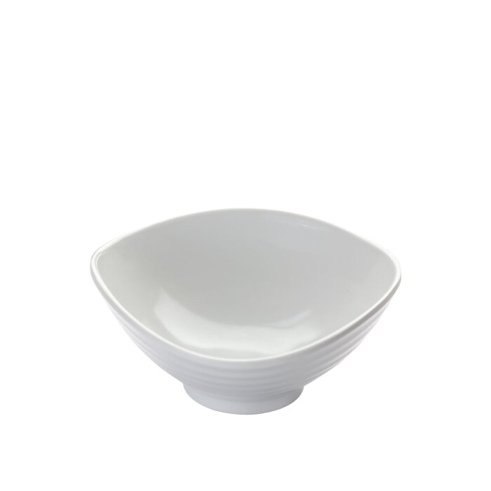 Beyaz Melanin Yivlı Kase 11,5 Cm - 1