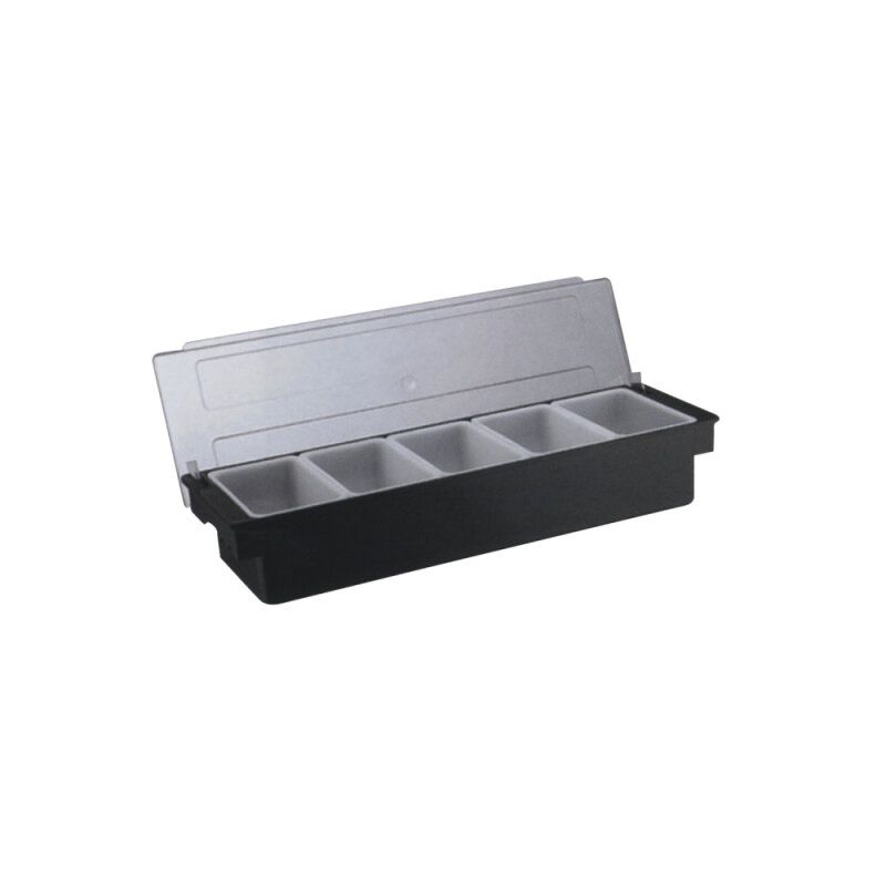 Biradlı 5'Li Policarbon Kapaklı Bar Konteyner H10313 - 1