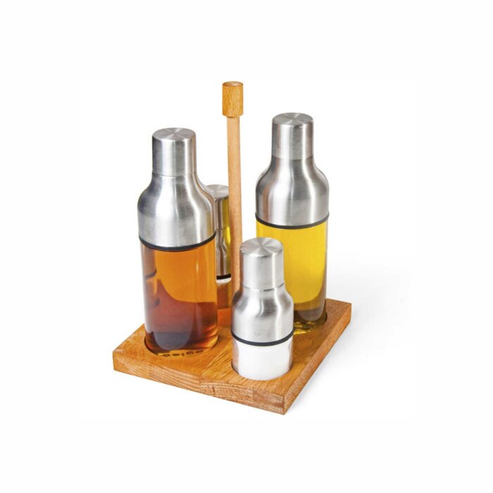 Groovy Ahşap Standlı 4 Lü Yağlık Tk. 300 cc GRV – 2406 - 1