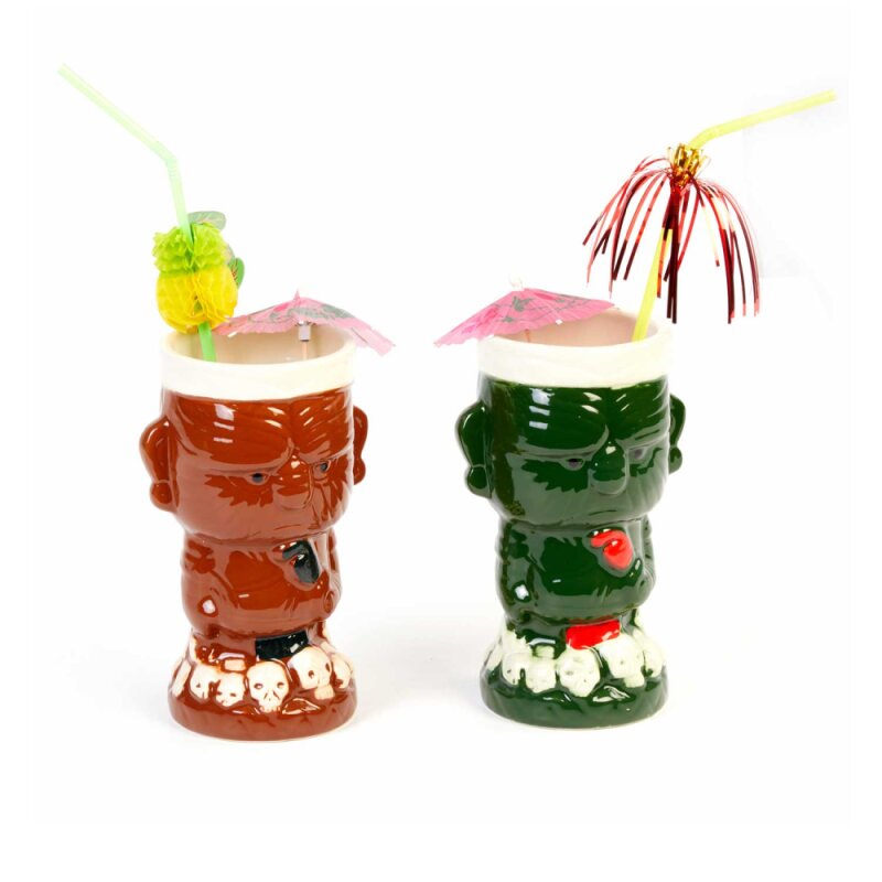 Groovy Ceramıc Tiki Mug 8,5*H:16,5 410 cc GRV-20211 - 1