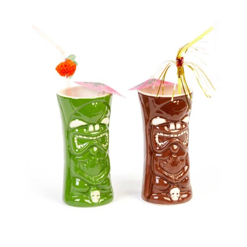 Groovy Ceramıc Tiki Mug 8*H:17,5 440 cc GRV-20212 - BİRADLI