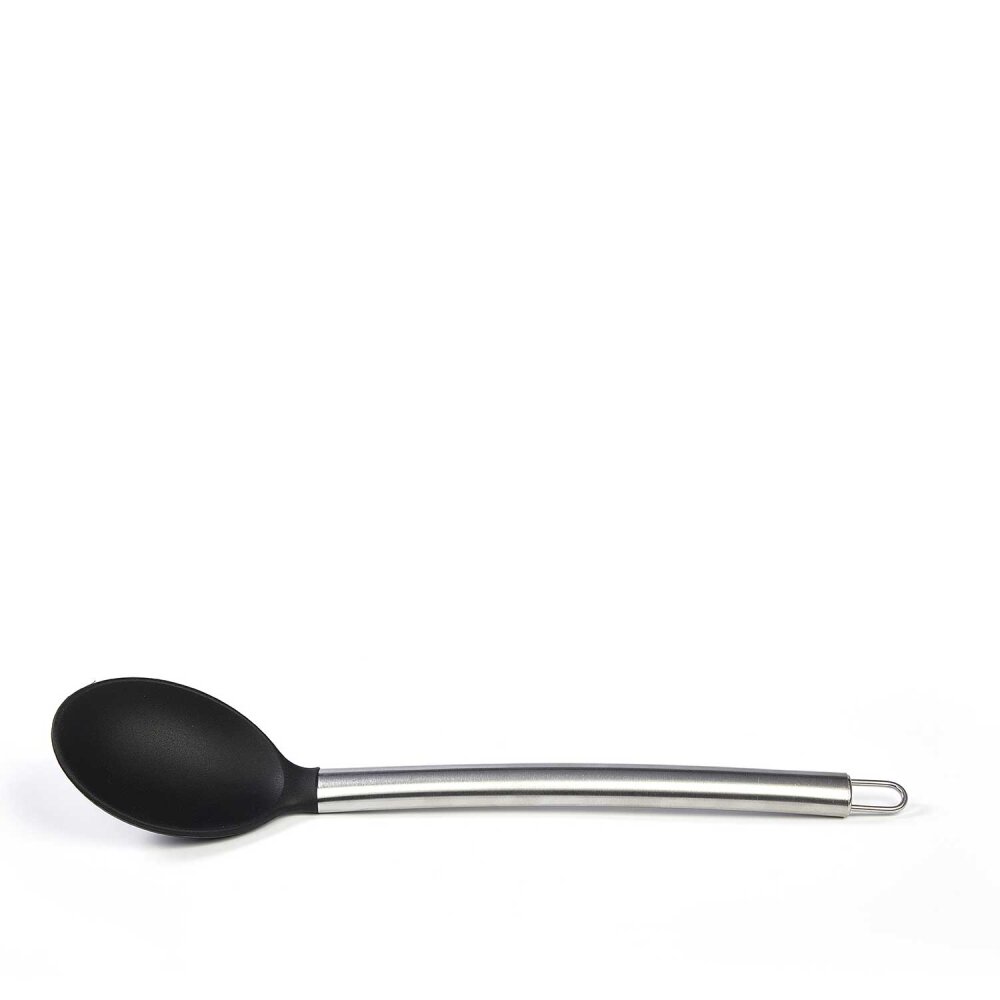 Biradlı Silikon Kaşık Siyah 35 cm 0426-B