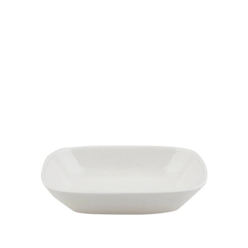 Kütahya Porselen Bone Sempre 17 cm.Kare Kayık Tabak - KÜTAHYA PORSELEN