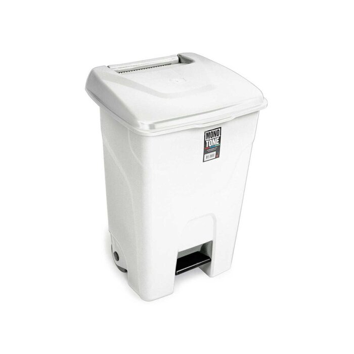 Bora PLastik 80 Lt Pedallı Çöp Kovası Beyaz - 2