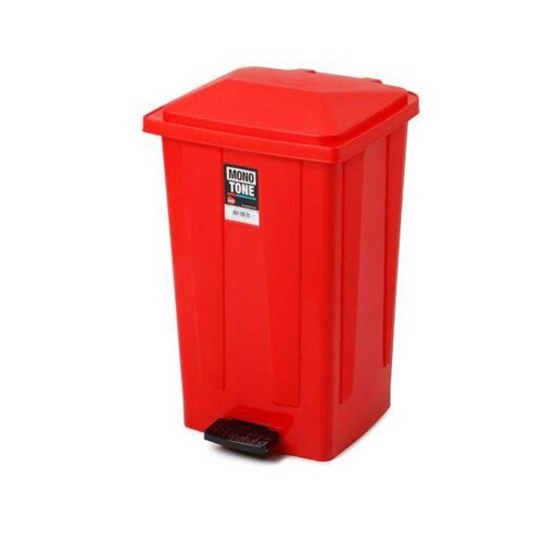 Bora PLastik 80 Lt Pedallı Çöp Kovası Kırmızı - BORA PLASTİK