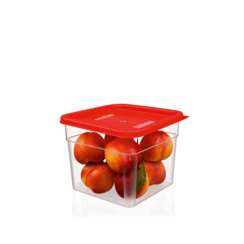 Bora PLastik Gıda Saklama Kabı Pc Takım 6 Lt Kırmızı - 1