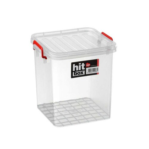 Bora PLastik Kare Kapaklı Kasa No 13 25*27,5*31H 13 Lt - BORA PLASTİK