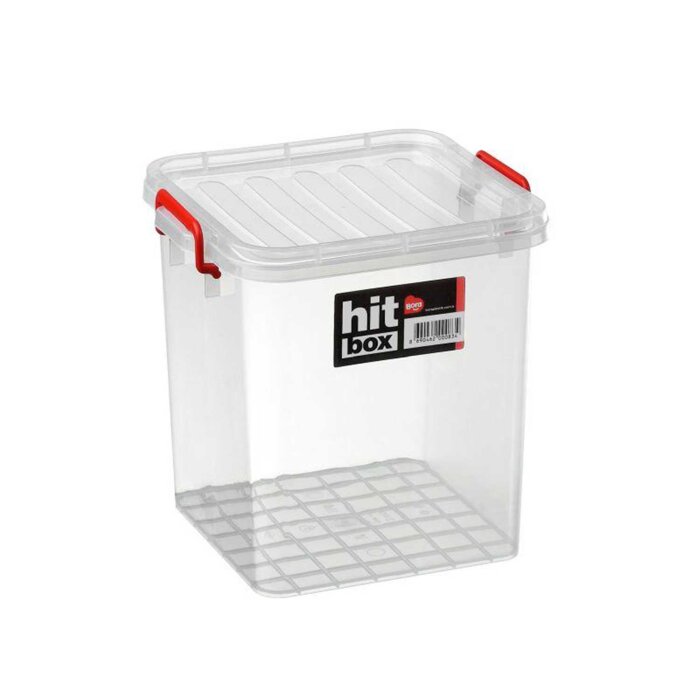 Bora PLastik Kare Kapaklı Kasa No 13 25*27,5*31H 13 Lt - 1