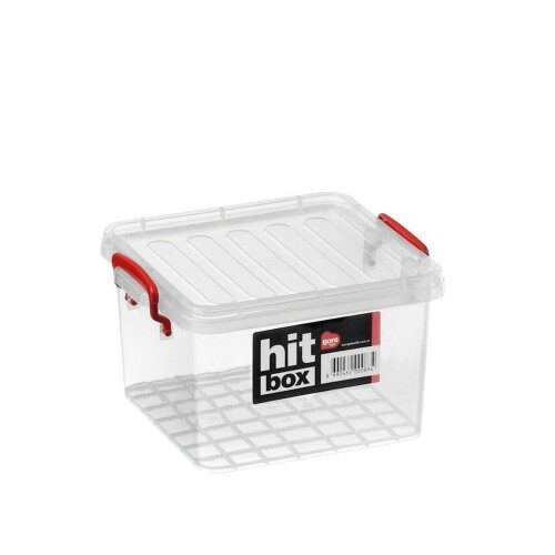 Bora PLastik Kare Kapaklı Kasa No 2 21*23*13H 3,5 Lt - BORA PLASTİK