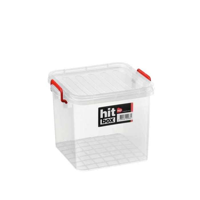 Bora PLastik Kare Kapaklı Kasa No 8 25*27,5*21,5H 9 Lt - 1