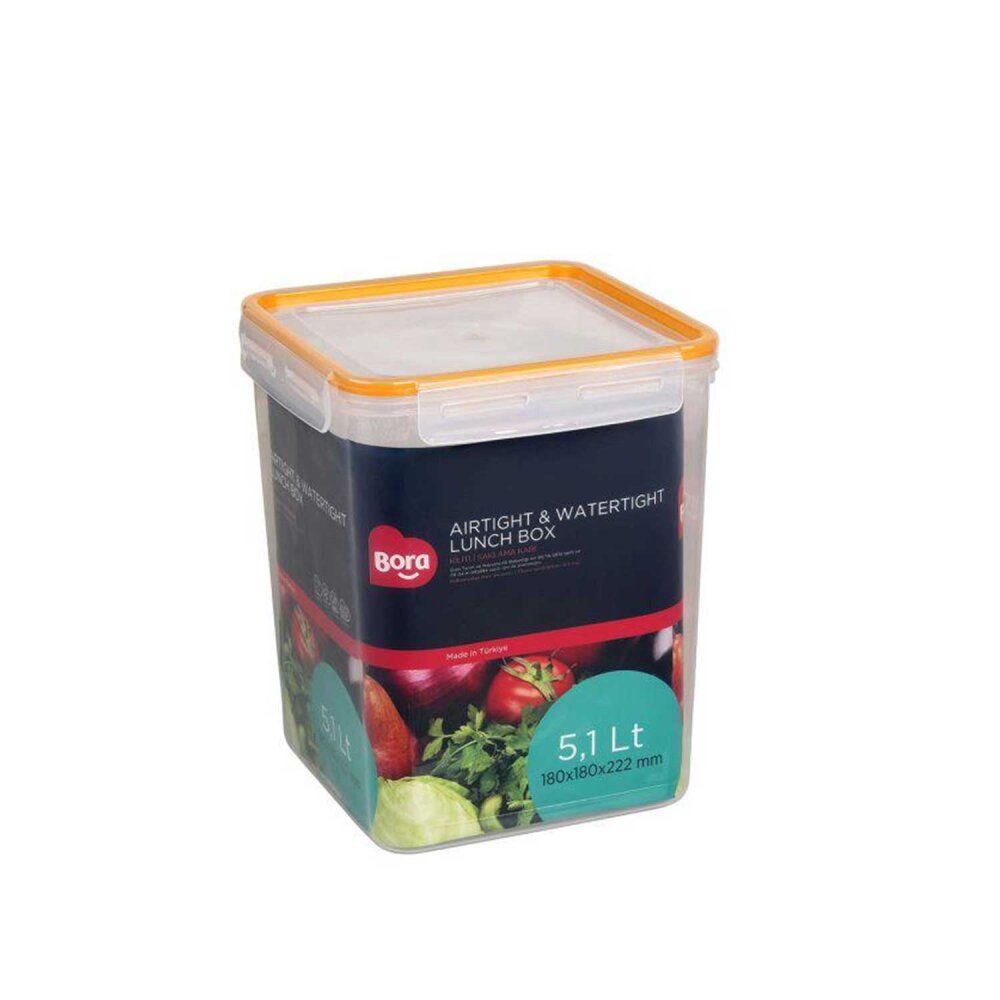 Bora PLastik Kilitli Saklama Kabı 5.1 Lt