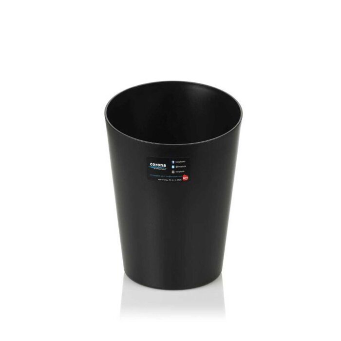 Bora PLastik Pc Buz Kovası Yarım Kesimli Büyük Siyah - 1