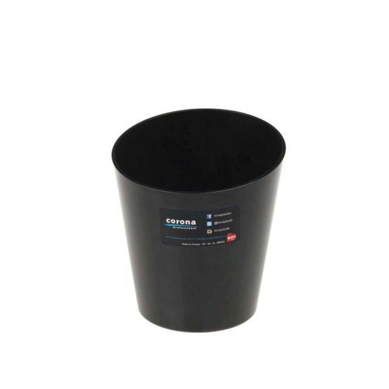 Bora PLastik Pc Buz Kovası Yarım Kesimli Siyah - 1