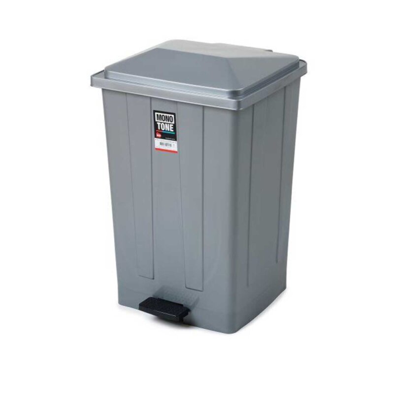 Bora PLastik Pedallı No:5 Köşeli Çöp Kovası 86 Lt - 1