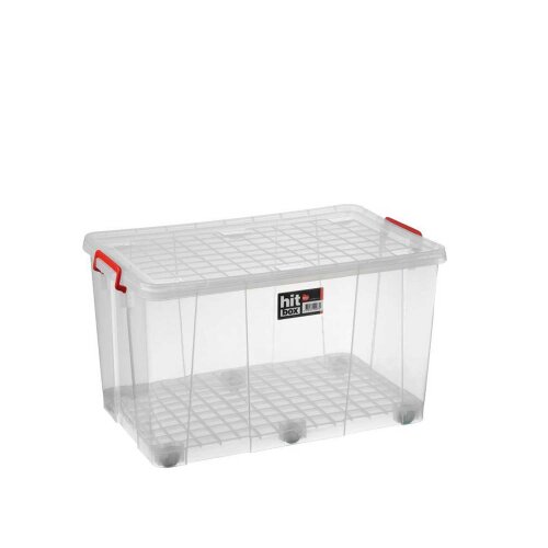 Bora PLastik Tekerlekli Kapaklı Kasa No 40 79 Lt - BORA PLASTİK