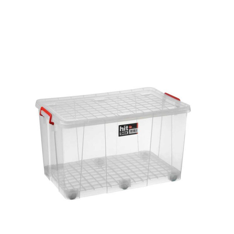 Bora PLastik Tekerlekli Kapaklı Kasa No 40 79 Lt - 1