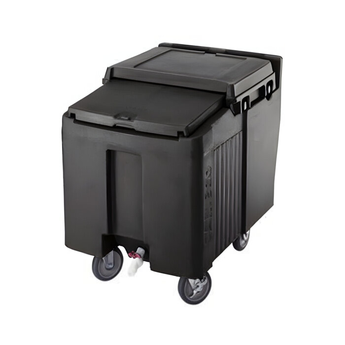 Cambro Buz Konteynırı Sürgülü Kapak 57Kg. Siyah - 1