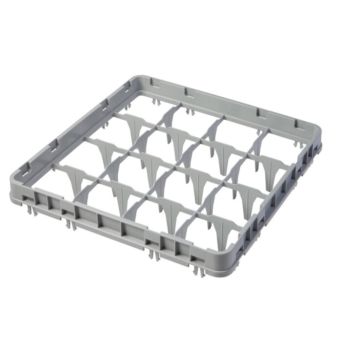 Cambro Camrack 16 Bölmeli Tam Boy Ana Yükseltici Gri 111*111 mm 16E1151 - 1