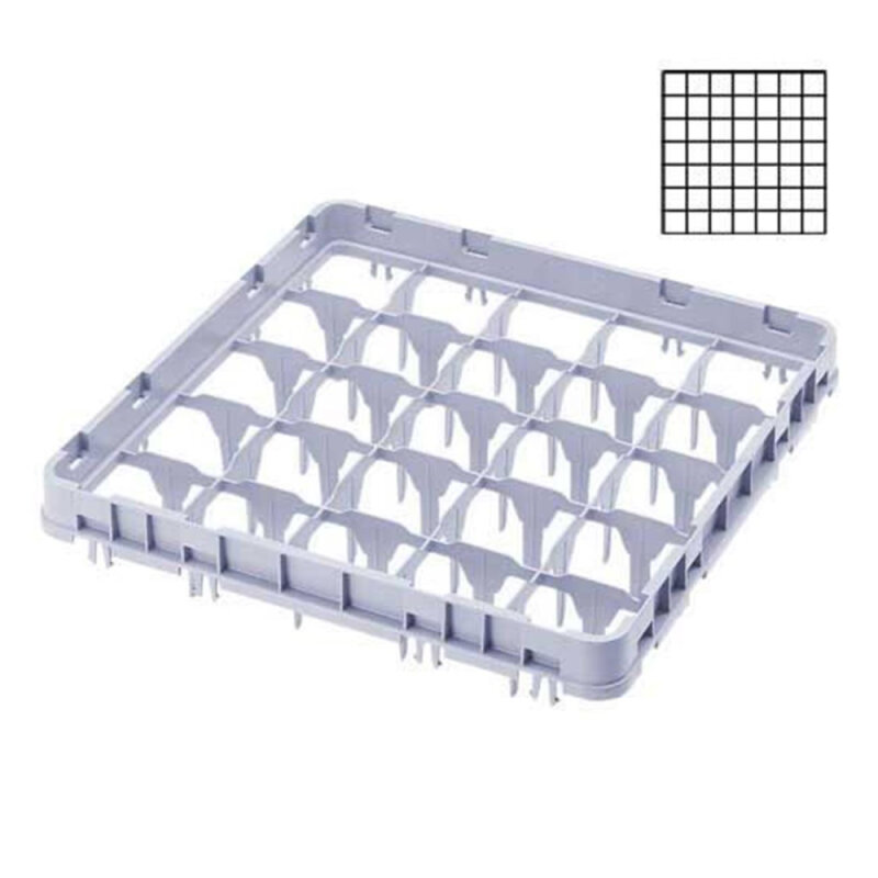 Cambro Camrack 49 Bölmeli Tam Boy Ana Yükseltici Gri 62*62 mm 49E1151 - 1
