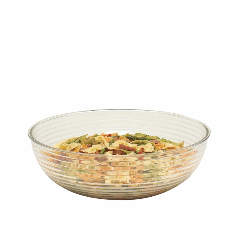 Cambro Polikarbon Çizgili Yuvarlak Kase Şeffaf 203 mm RSB8CW135 - 1