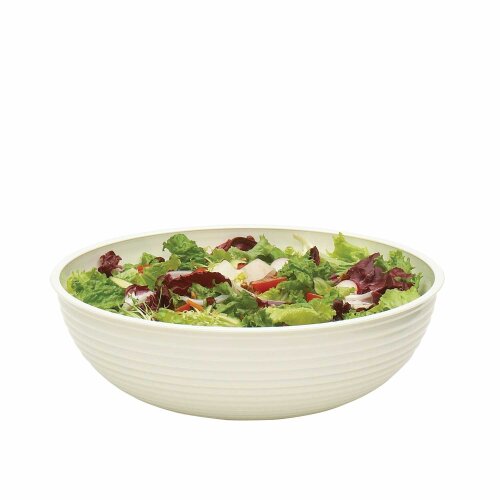 Cambro Polikarbon Çizgili Yuvarlak Kase Beyaz 305 mm RSB12CW148 - CAMBRO