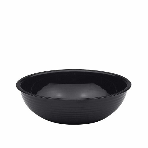 Cambro Polikarbon Çizgili Yuvarlak Kase Siyah 305 mm RSB12CW110 - CAMBRO