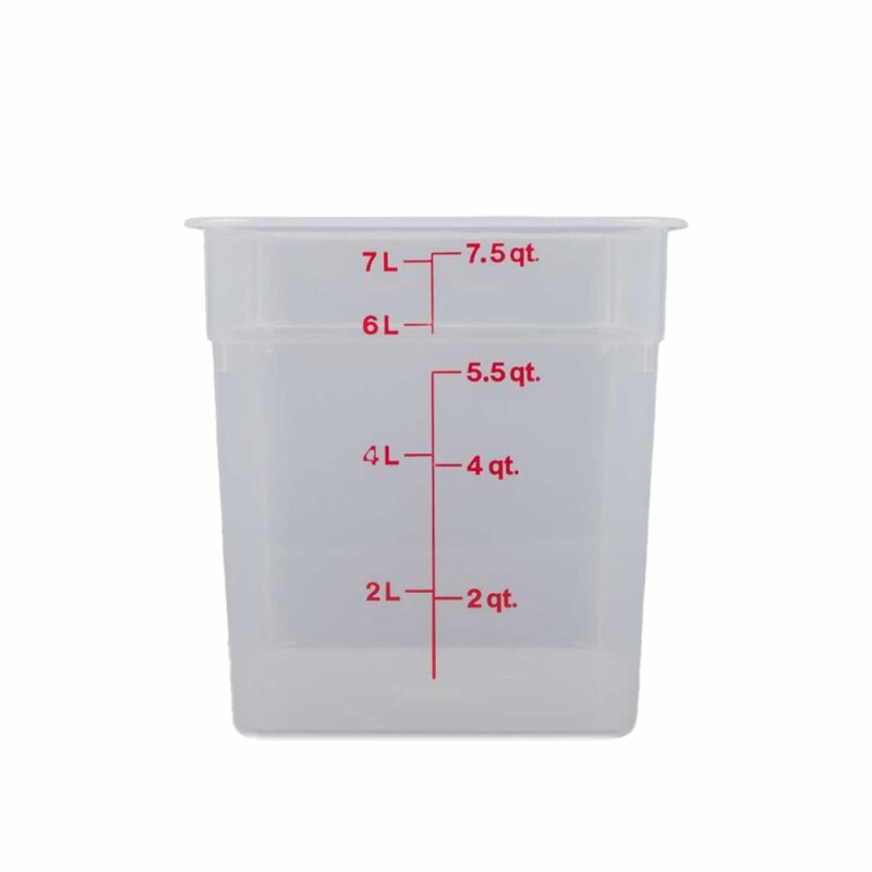 Cambro Camsquare Kare Saklama Kabı Kapağı Yarı Saydam 5.7 ve 7.6 lt ile Uyumlu SFC6SCPP190 - 1
