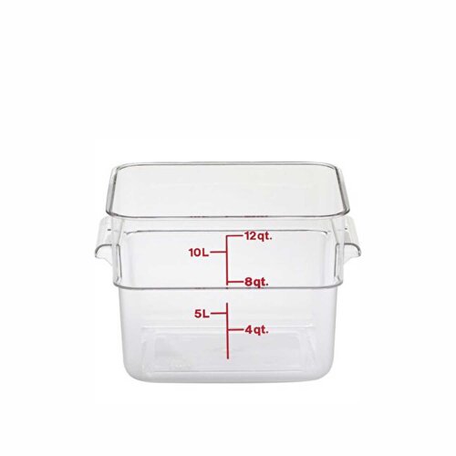 Cambro Camsquare Polipropilen Ölçülü Saklama Kabı Beyaz 11.4 lt. 12SFSPP190 - CAMBRO