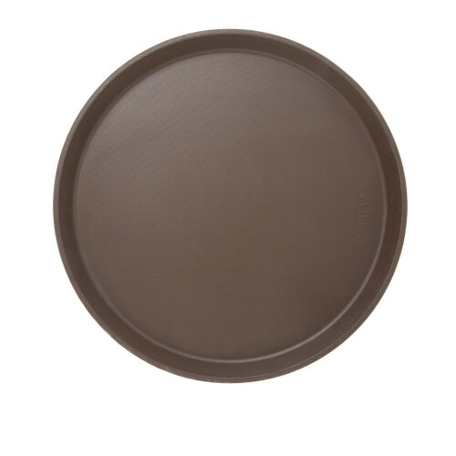 Cambro Camtread Yuvarlak Kaymaz Tepsi Kahverengi 355 mm 1400CT138 - CAMBRO