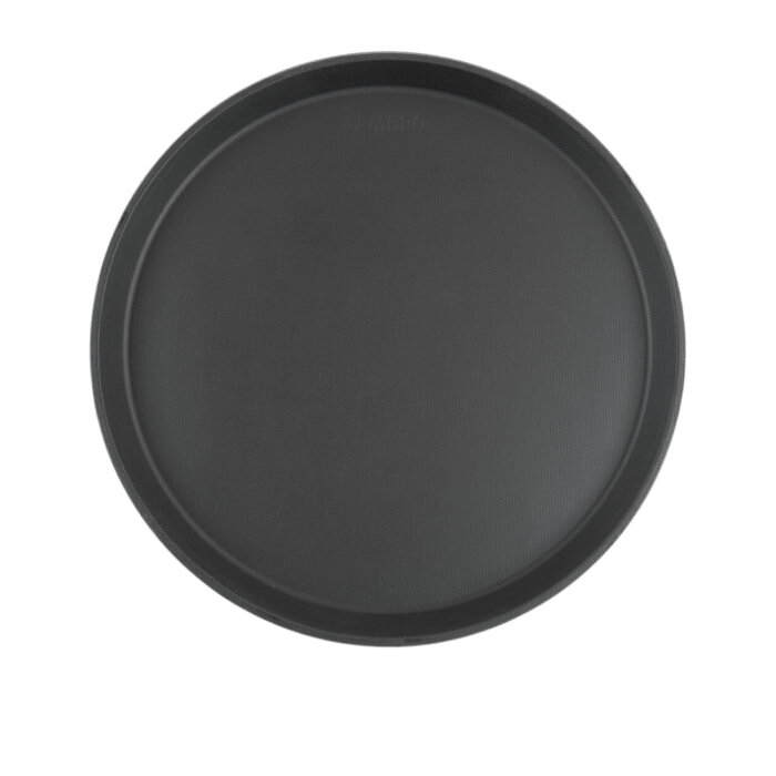 Cambro Camtread Yuvarlak Kaymaz Yüzey Tepsi Siyah 355 mm 1400CT110 - 1