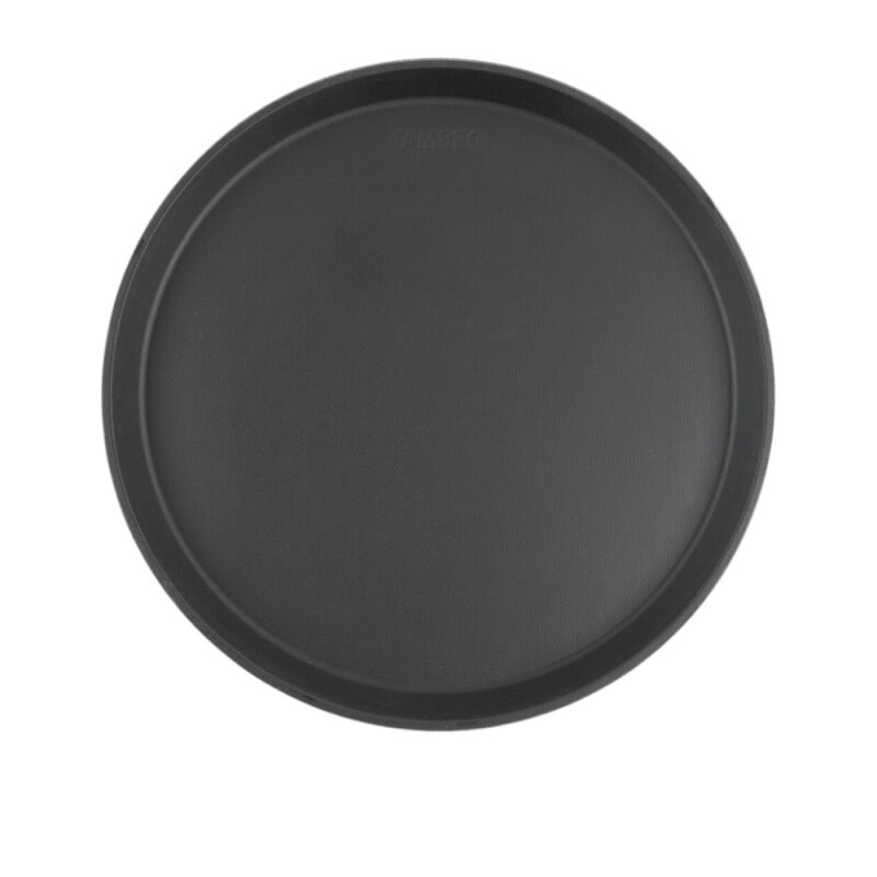 Cambro Camtread Yuvarlak Kaymaz Yüzey Tepsi Siyah 355 mm 1400CT110 - 1