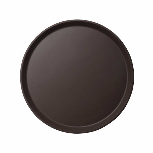 Cambro Camtread Yuvarlak Kaymaz Tepsi Kahverengi 410 mm 1600CT138 - CAMBRO