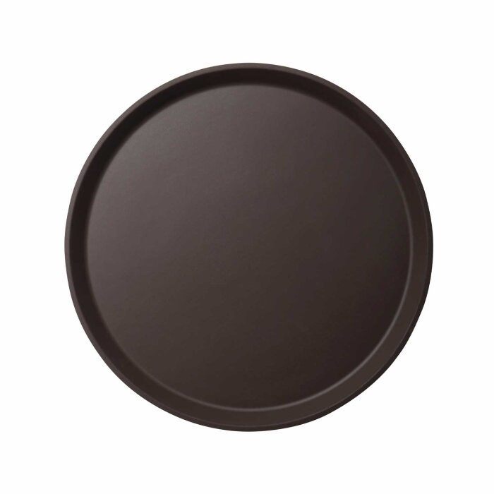 Cambro Camtread Yuvarlak Kaymaz Tepsi Kahverengi 410 mm 1600CT138 - 1