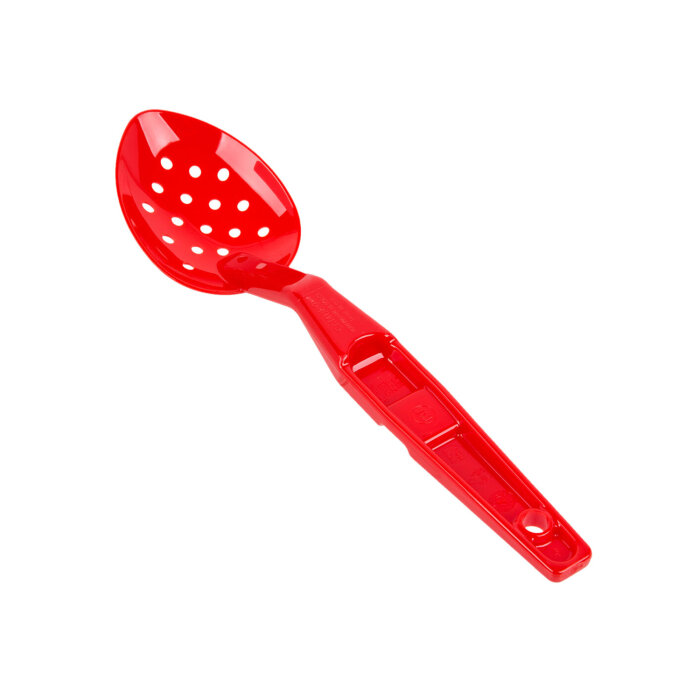 Cambro Camwear Polikarbon Delikli Servis Kaşık Kırmızı 280 mm SPOP11CW404 - 1