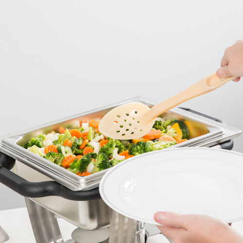 Cambro Camwear Polikarbon Delikli Servis Kaşık Krem 330 mm SPOP13CW133 - 3