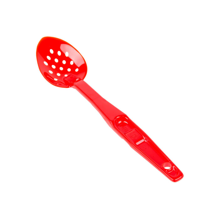Cambro Camwear Polikarbon Delikli Servis Kaşık Kırmızı 330 mm SPOP13CW404 - 1