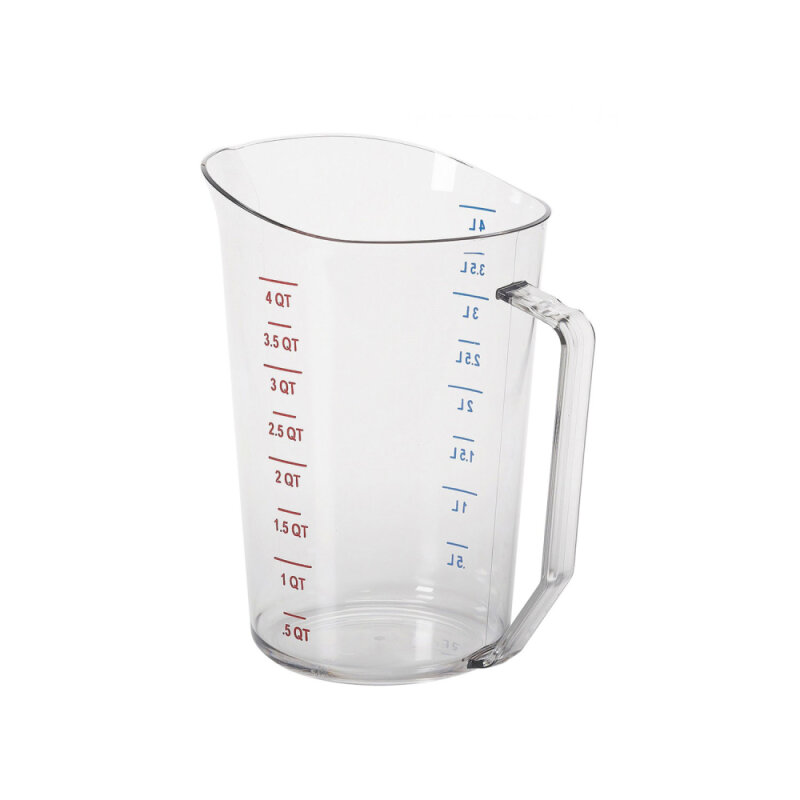 CAMBRO CAMWEAR POLY ÖLÇÜ KABI 4 LİTRE SEFFAF - 1