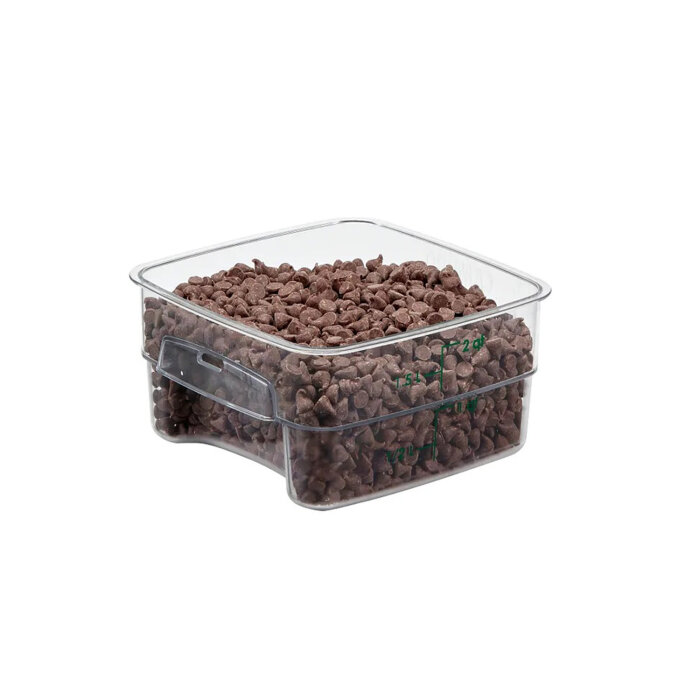 Cambro Kare Saklama Kabı 11,4 Lt. Şeffaf - 1