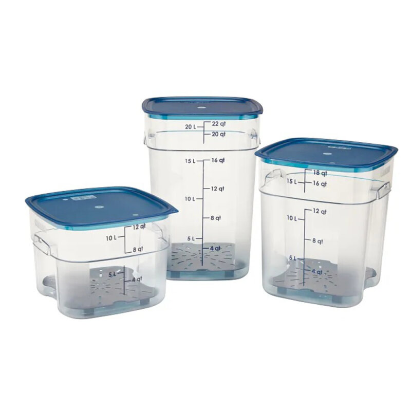 Cambro Kare Saklama Kabı 11,4 Lt. Şeffaf - 3