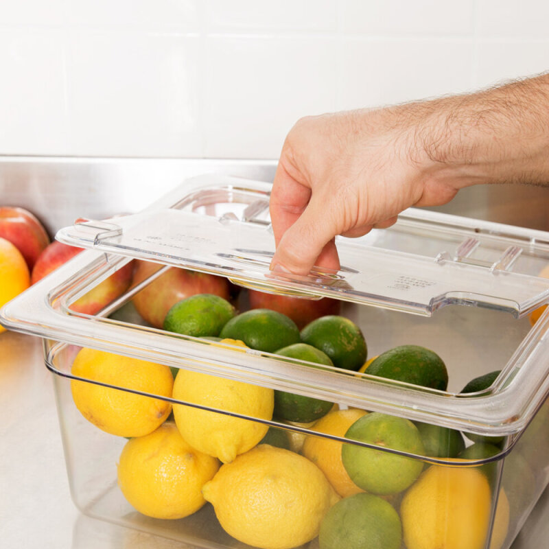 Cambro Menteşe Delikli Küvet Kapağı Şeffaf 265*325 mm 20CWLN135 - 3